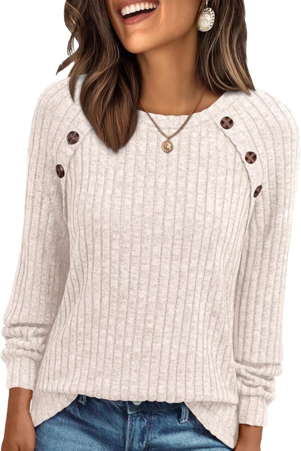 Womens Long Sleeve Business Casual Blouse